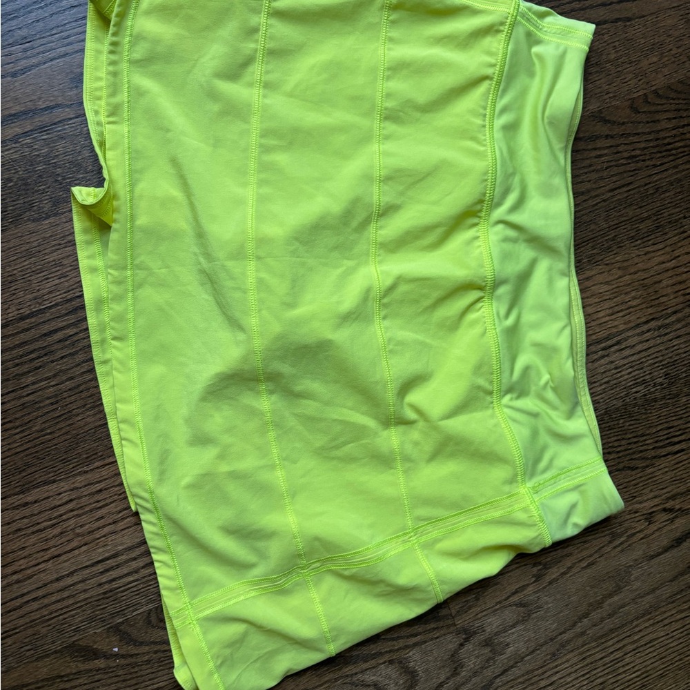 Lululemon Athletica Neon yellow Skort (highlighter)